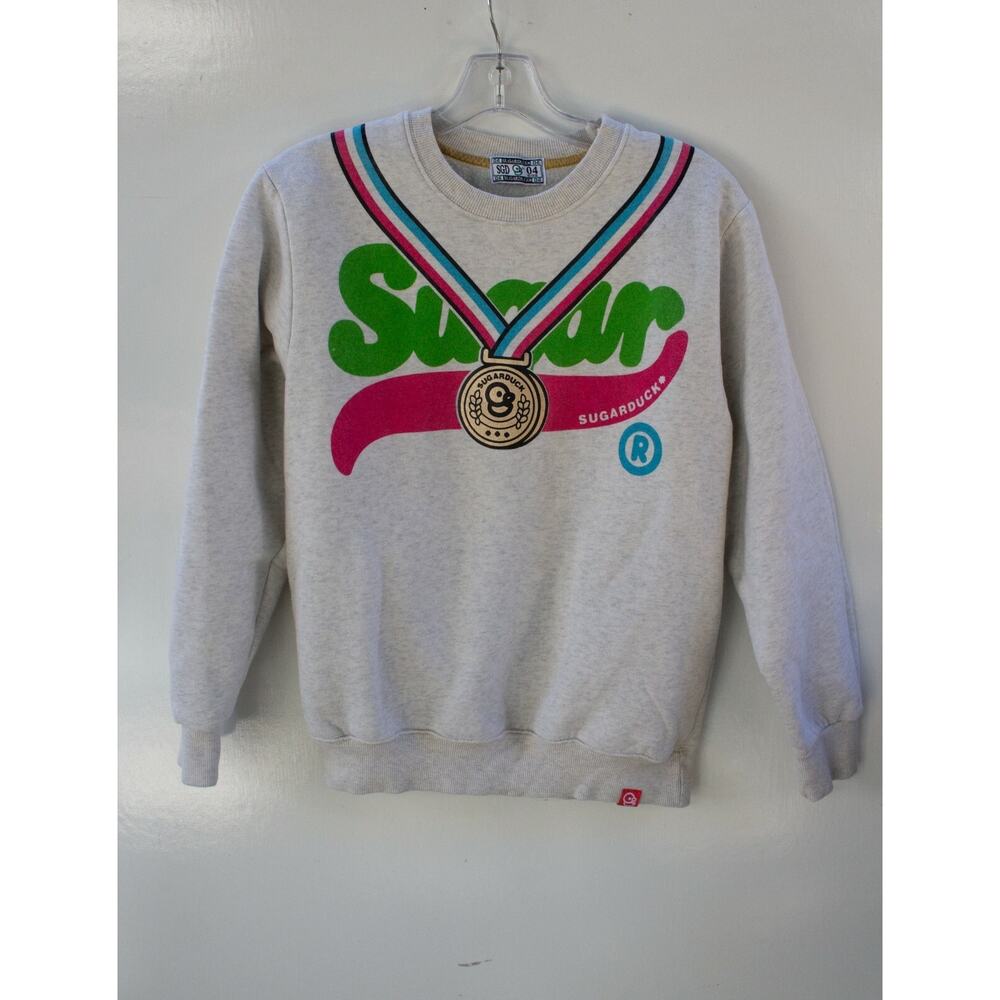 Sugarduck "Champion" Crew Neck Sweater‎ Size 4 EUC